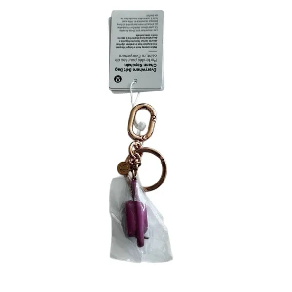 Lululemon Everywhere Belt Bag Key Charm Pink Frosting - Image 4