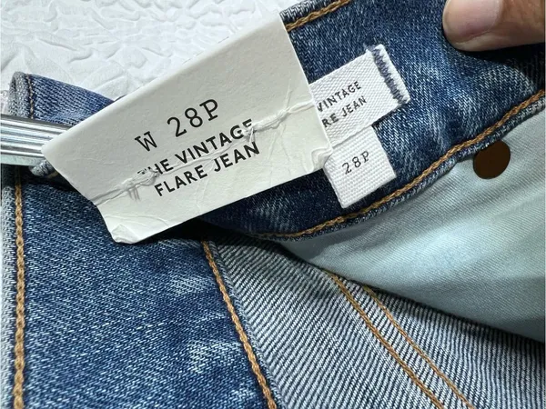 NWT Madewell The Vintage Flare Jeans Women’s 28P Petite High Rise Medium Wash - Image 9
