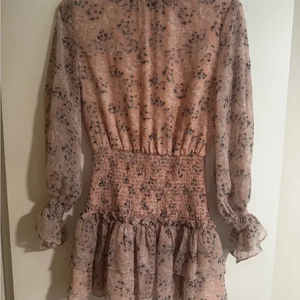 TCEC Blush Floral Long Sleeve Dress - Image 2