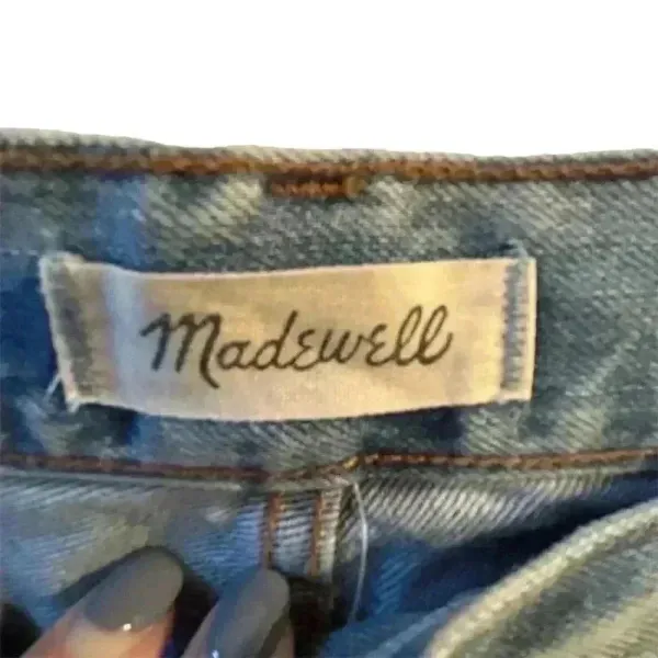 Madewell Women's High Rise Straight Jeans Size 28 Blue Denim‎ - Image 10