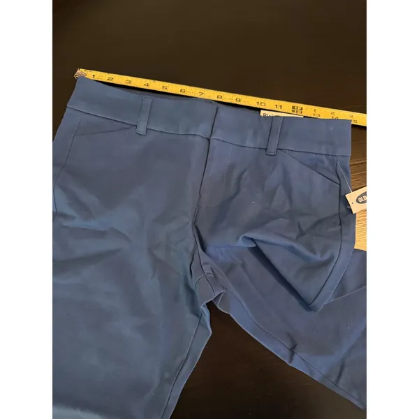 Old Navy Pixie Ankle Pants Blue Mid-Rise Slim Trousers 379641-11-1 Size 2 - Image 5