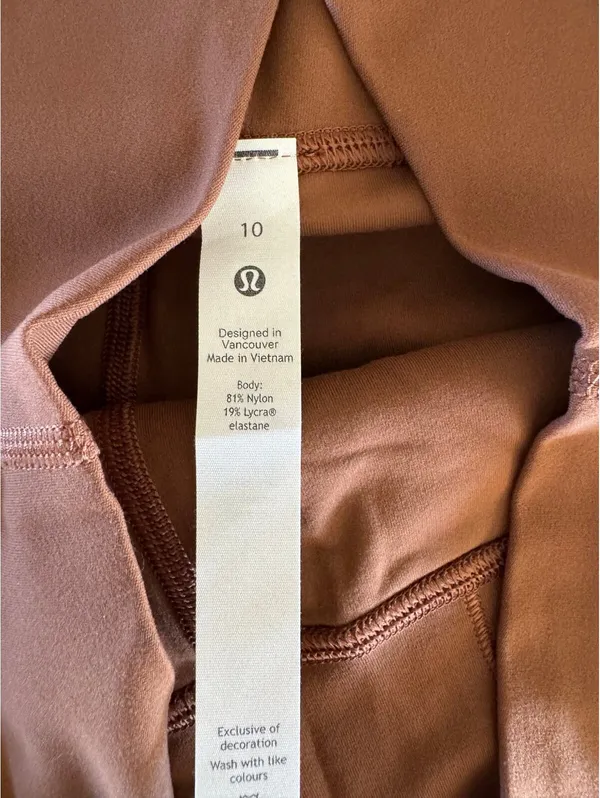 Lululemon Align High Rise 25” Roasted Brown Size 10 NWT - Image 6