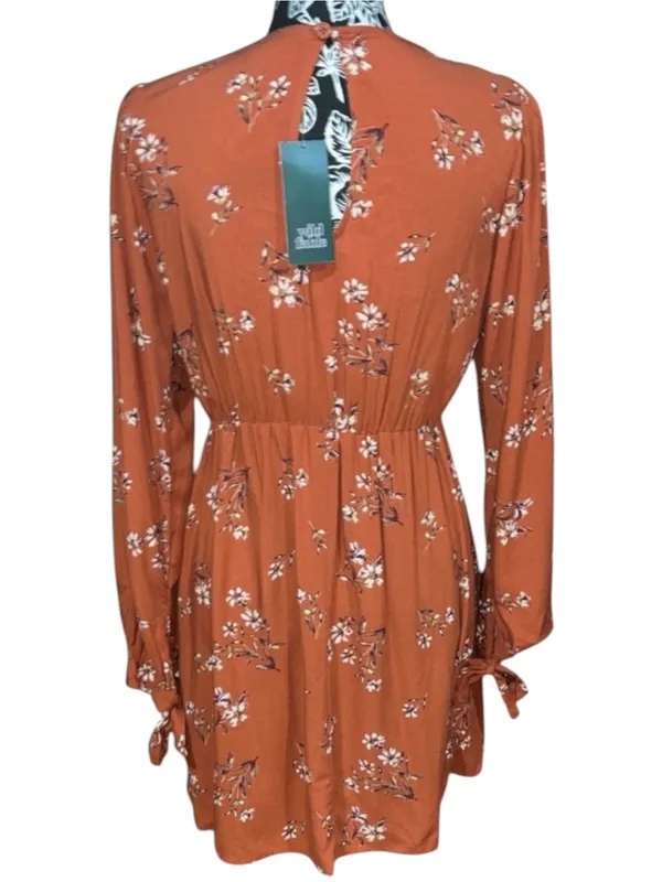 Wild Fable Smocked V-Neck Peasant Dress Size M - Image 3