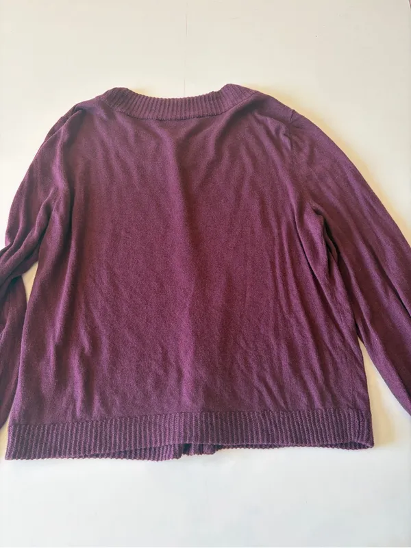 Gal Meets Glam Womens Button Up Cardigan Sweater Jumper Size XL Purple Academia - Image 5