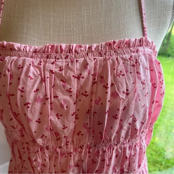 Free People Gabby Pink Floral Mini Dress Size Medium SKU#C24127 - Image 2