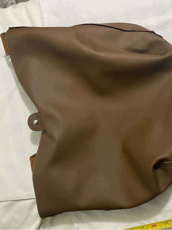 Reversible Brown Suede Shoulder Bag tote bag - Image 5