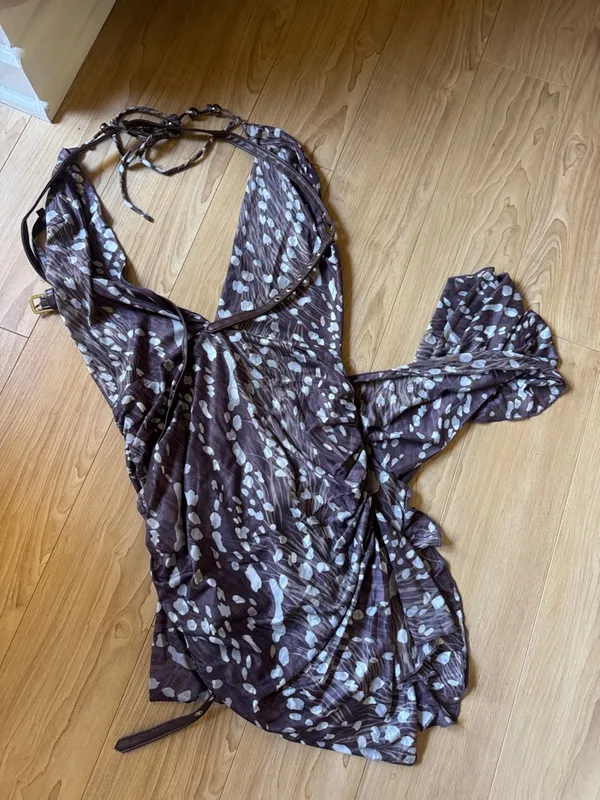 Mirage Beats Asymmetrical Print Dress - Image 4