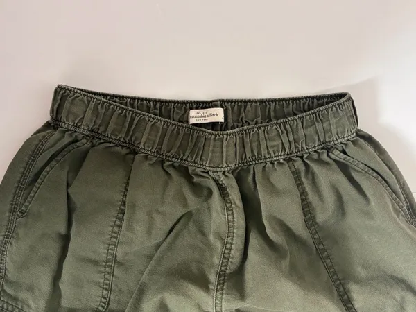 Abercrombie & Fitch Olive Green Cargo Jogger Pants Size M Utility Y2K - Image 2