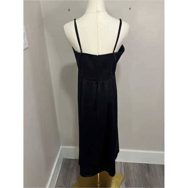 Wilfred Black Glaze Satin Dress Size 10‎ - Image 3