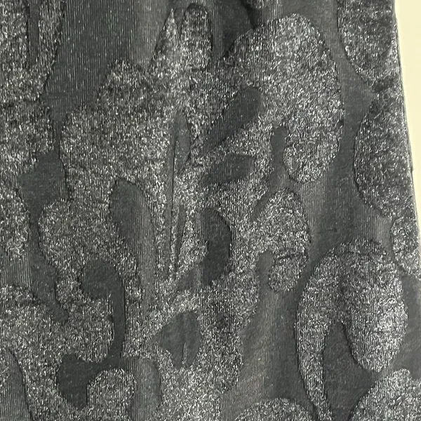 Belinda USA Velvet Burnout Dress Halter Style Black Size Medium Vintage 90s‎ - Image 3