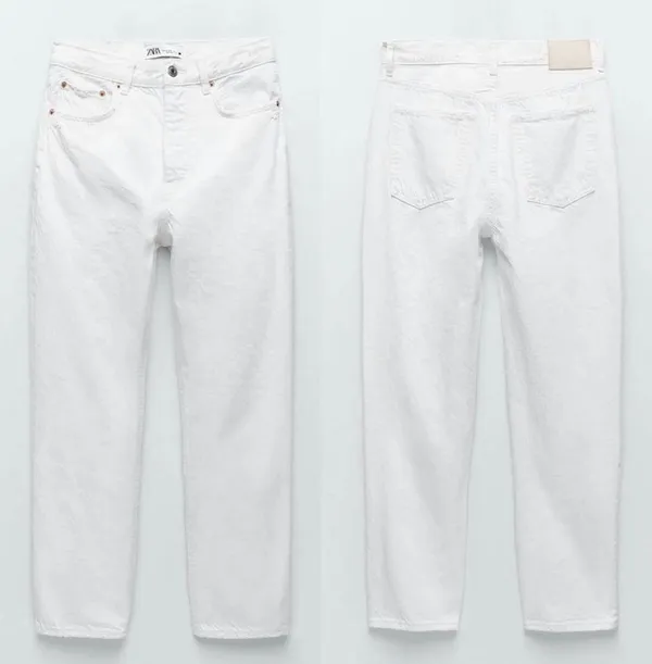 Zara the Bliss straight off-white jeans - Image 6