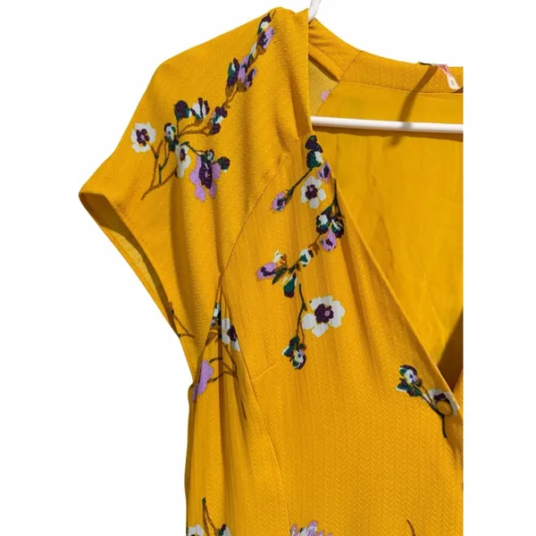 Free‎ People Lost In You Floral Midi Dress Yellow Women's Size Small - Image 7