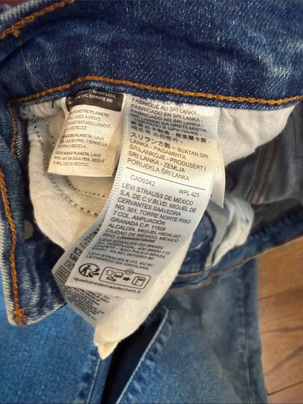 Levi’s Wedgie Straight High Rise Jeans Medium Wash Size 32 - C73-021 - Image 4