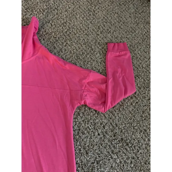 Simply Southern Women's Cowl‎ Neck Pink Sweatshirt Size Large - Image 7