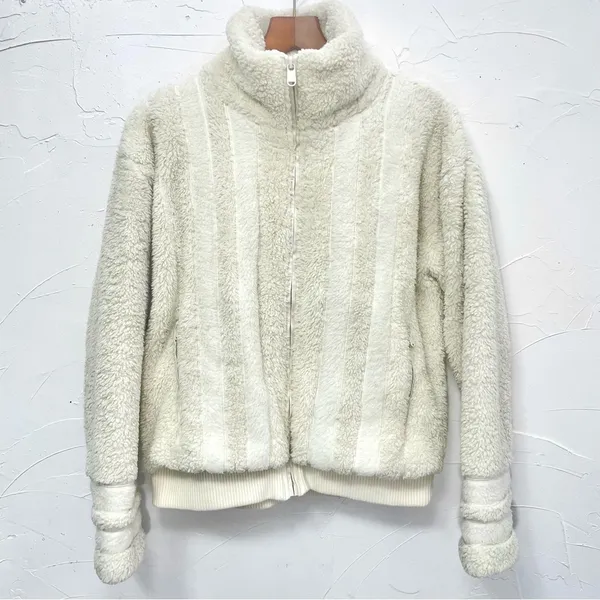 Athleta Willow Fleece Sherpa Bomber Jacket - Image 9