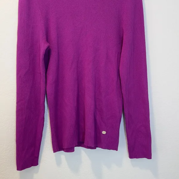 Lauren Ralph Lauren Size-XL Women's Sweater Hot Purple‎ Turtleneck Logo - Image 9