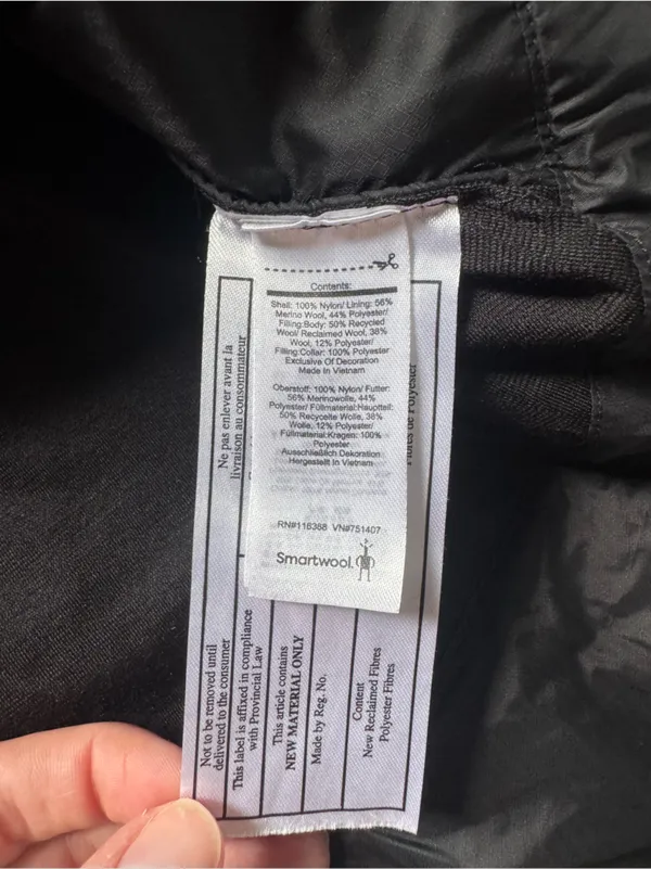 Smartwool Quilted Puffer Vest Black L - Image 5