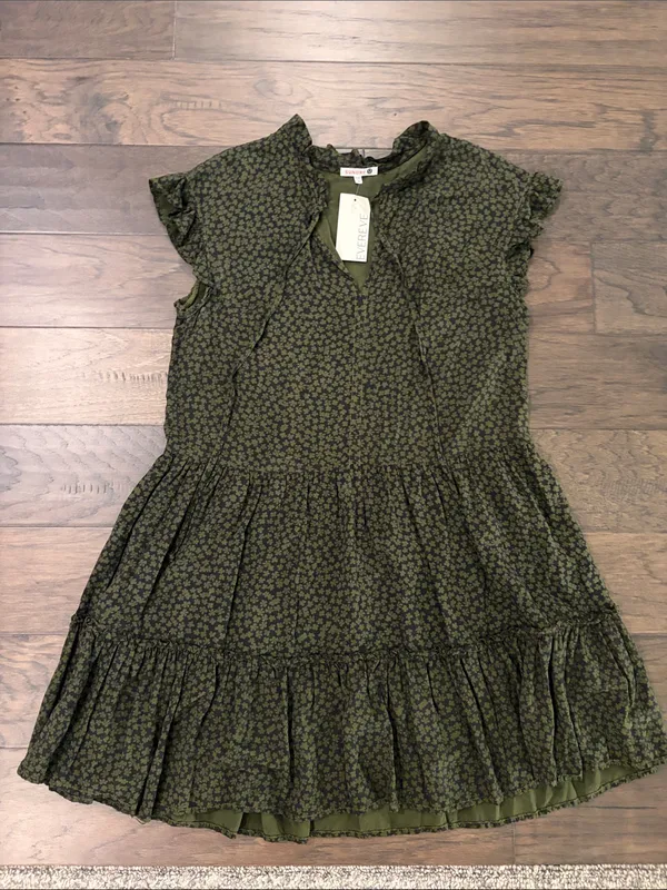 New With Tags Sundry Short Femme Shamrock Print Dress Sz S - Image 6