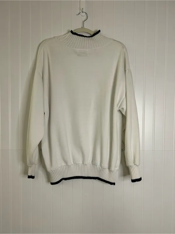 Vintage Sports Accent Halloween Fall Scarecrow Sweatshirt Size Medium - Image 6