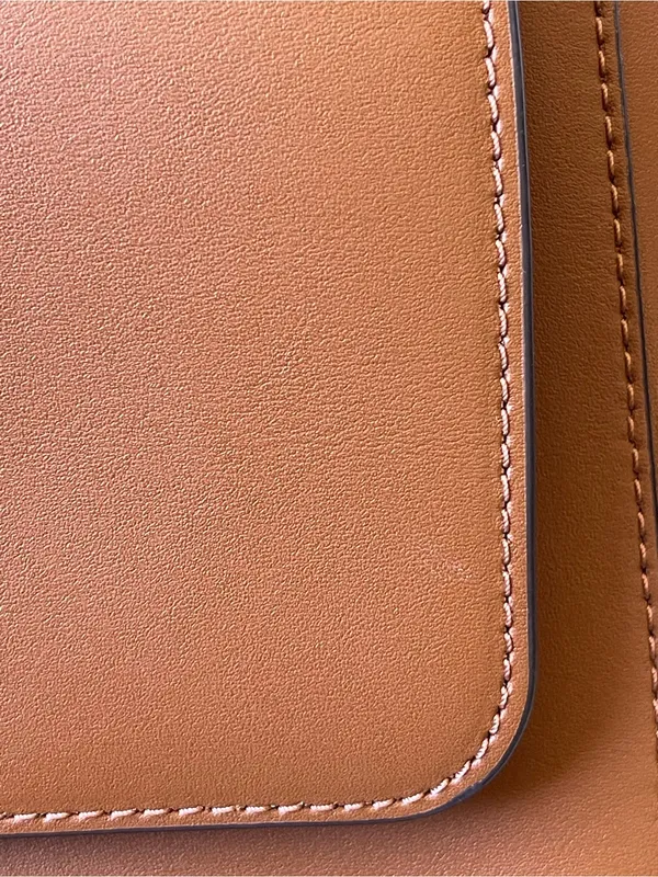 Lauren Ralph Lauren Leather Backpack in Brown Minimalist Quiet Luxury Preppy - Image 11