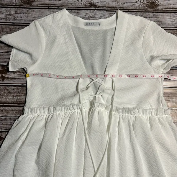 Hazel White Mini Rush Preference Dress Size Small - Image 7