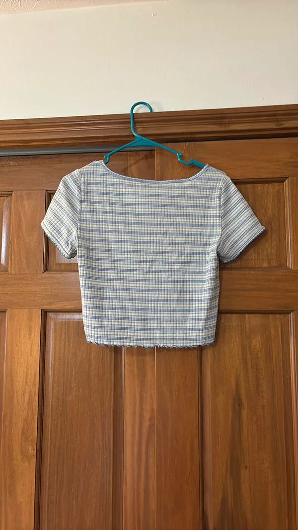 American Eagle Striped Baby Tee - Image 3