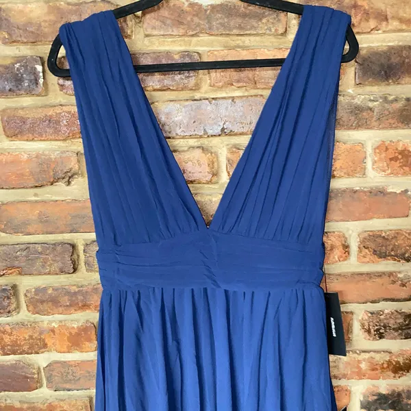 NWT Lulus Heavenly Hues Royal Blue Sleeveless Maxi Dress Women's Size Medium - Image 4