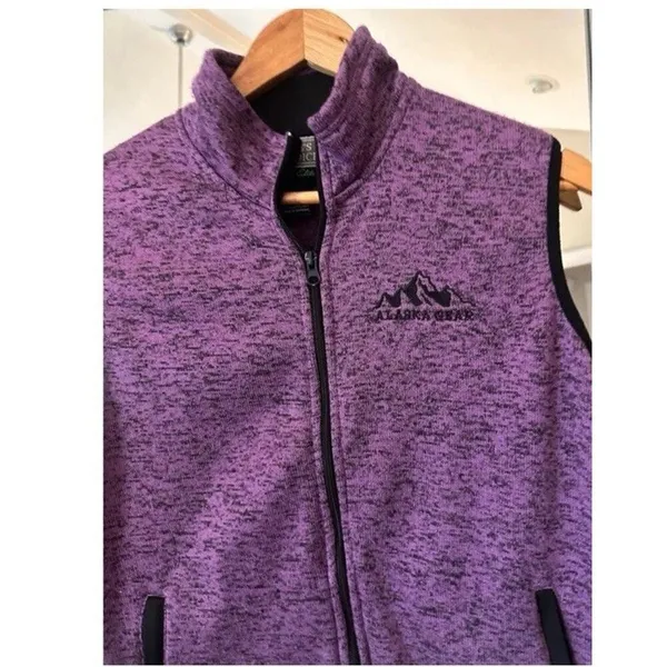 Guide's Choice Alaskan Gear Purple Fleece Vest Women's - Image 2