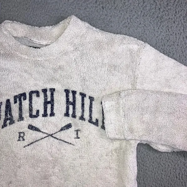 Austins Inc‎ Watch Hill RI Terry Cloth Sweatshirt Women Small Oversized Graphic - Image 2