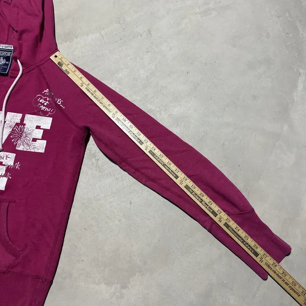 Victoria's Secret VS PINK Graphic Hoodie SAVE ME Pullover V Neck Y2K Women's M - Image 5