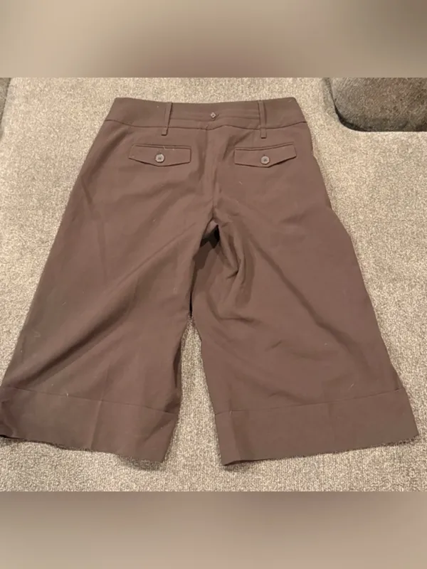 Ann Taylor LOFT Brown wide leg crop Capris - Image 2