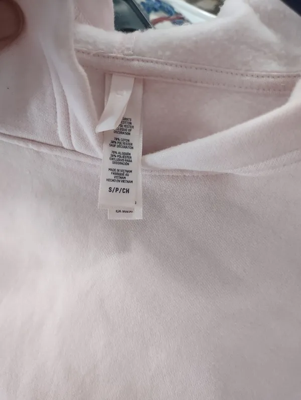 Skims Cotton Shruken Cropped Pink Hoodie Sweatshirt for Women - Image 8