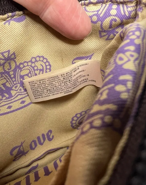 Vintage 2011 Juicy Couture Lavender Purple Velour Large Wristlet - Image 9