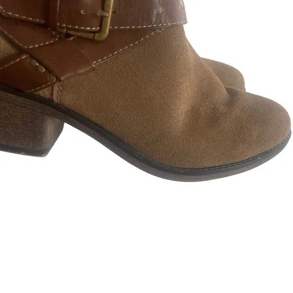 White‎ Mountain Women's Size 6.5 M Cow Suede Brown Ankle Booties Boots - Image 6
