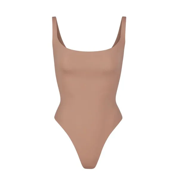 SKIMS FITS EVERYBODY SQUARE (G21) NECK BODYSUIT in Sienna. Size XS NWT - Image 3