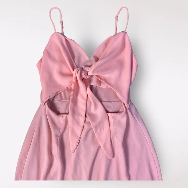 Lucy in the Sky Cutout‎ Chiffon Dress in Coral Pink Size M Party Flirty Ruffle - Image 7