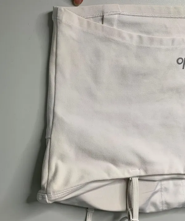 Alo Medium Bandeau Cami Top White FLAWED Yellow Stains - Image 7