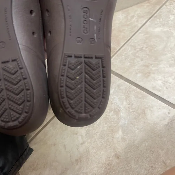 Crocs Cap Toe Flat Espresso Brown Tortoise Shell Ballet Flats Womens Size 10 - Image 2