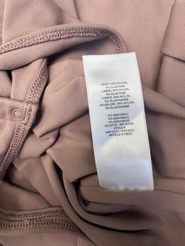 Aritzia Babaton long sleeve Light Mocha bodysuit Size L - Image 7