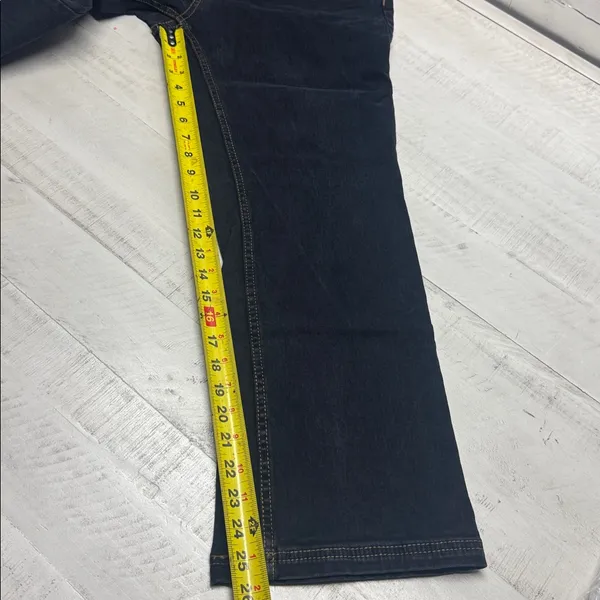 Martha Stewart mid rise cropped flare jean night indigo size 10 inseam 25.1/2 - Image 8