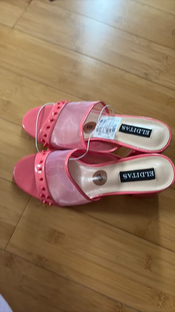 Chunky block heel Pink Size 8.5 - Image 5