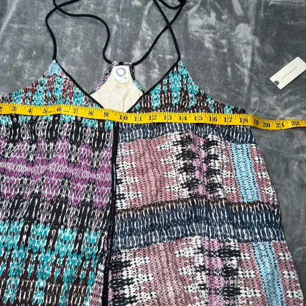 Akemi‎ + Kin Batik Riviera Midi Dress Lg Multicolor Boho Resort Handkerchief Hem - Image 7