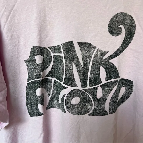 Pink Floyd band tee short sleeve oversized H&M pink graphic tshirt top UO - Image 7