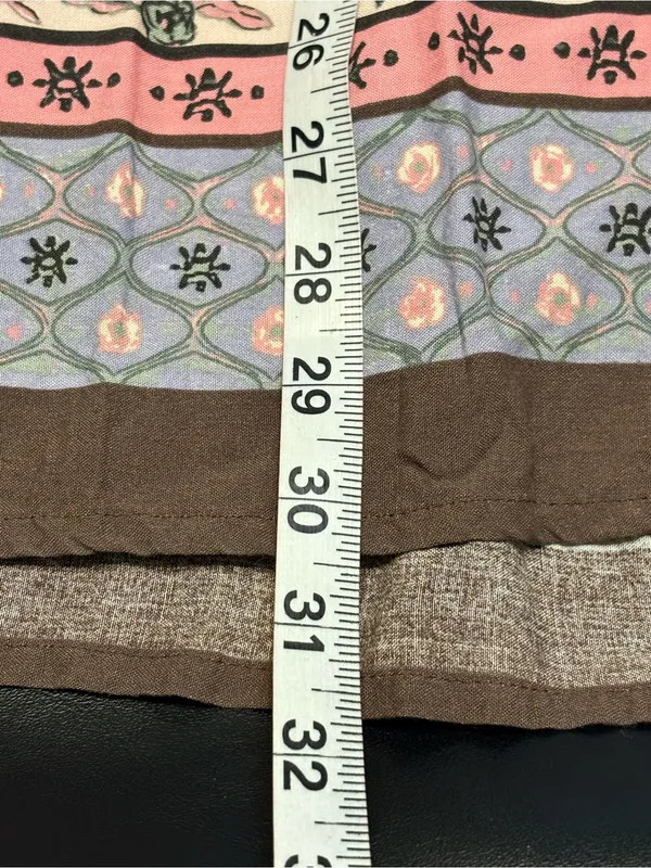 Natural Life Dara Bohemian Floral Tunic Dress in a brown & pink floral print S - Image 12