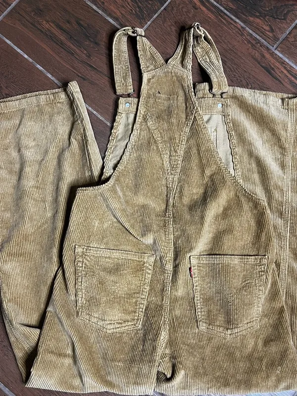 Levi’s Premium Corduroy Tan Overalls - Image 4