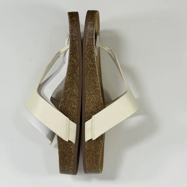 Tommy Hilfiger Size-7.5M Womens White Tobeach Thong Sandals - Image 3