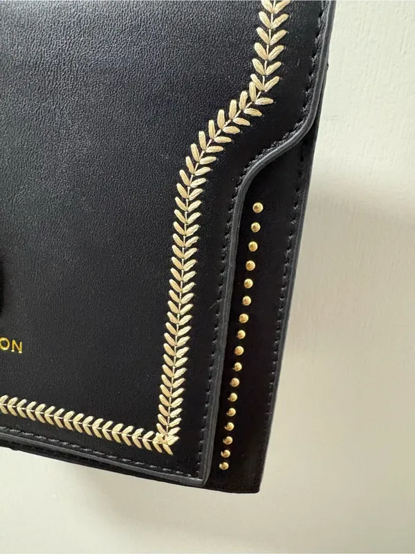 Embroidered metallic bug crossbody Black - Image 2