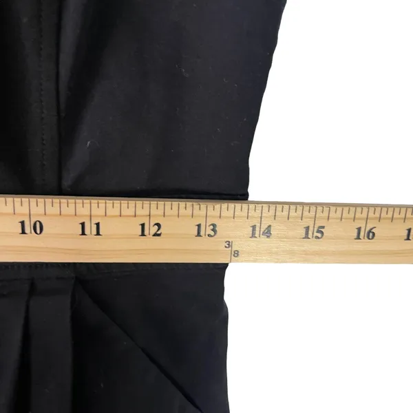 Armani Exchange Size 6 Small‎ Black Pleated Zip Dress Pockets - Image 10
