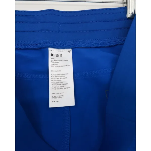 FIGS Kade Scrub Pants‎ Royal Blue Technical Collection XXL Womens - Image 4