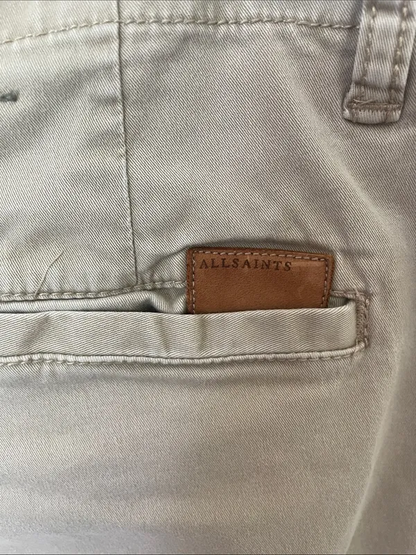 All Saints Khaki Ankle Length Chinos 28 - Image 3